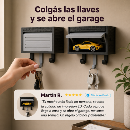 Kit MiniGaraje Porta llaves + Hot Wheels + llavero F1